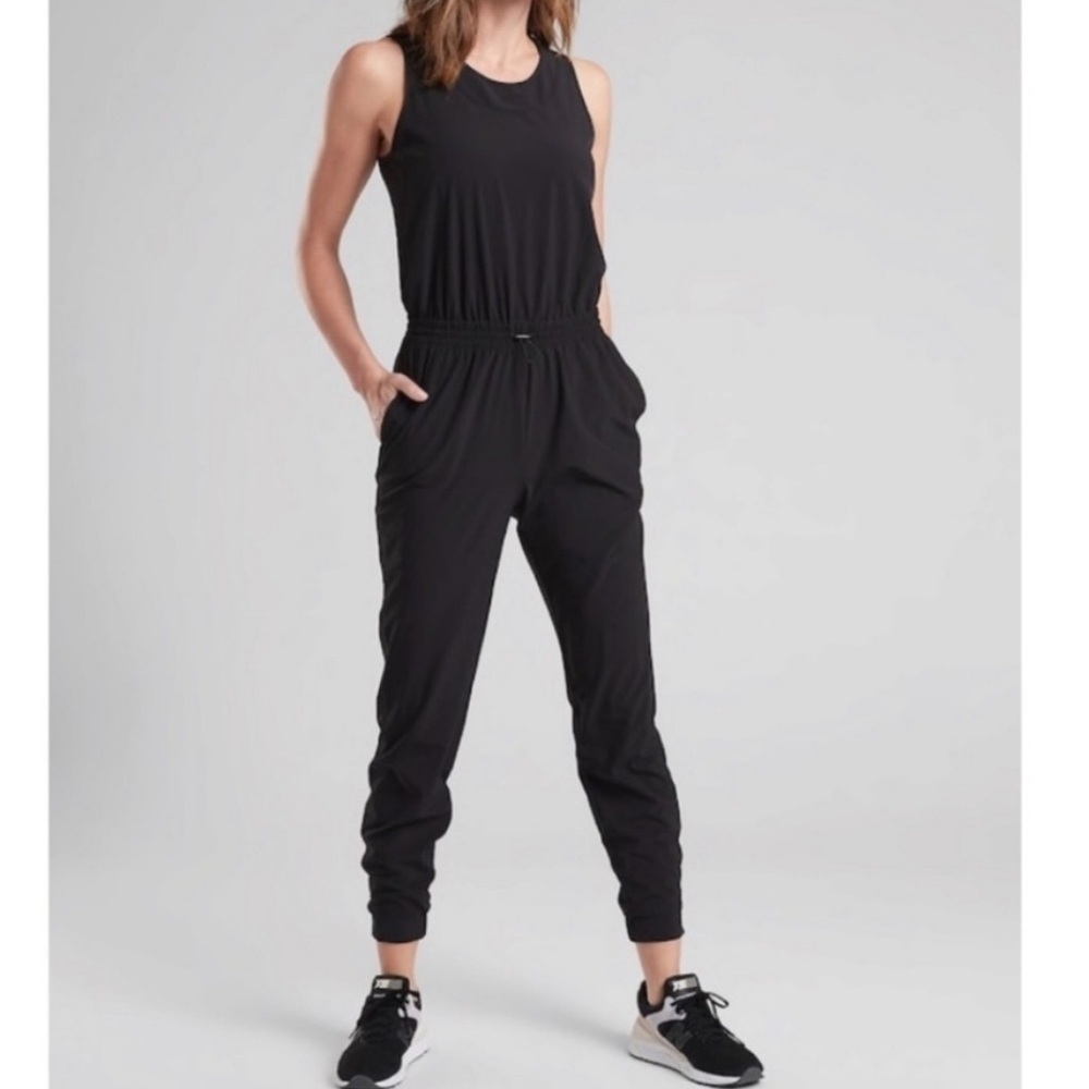 Athleta Hillside Black Jumpsuit